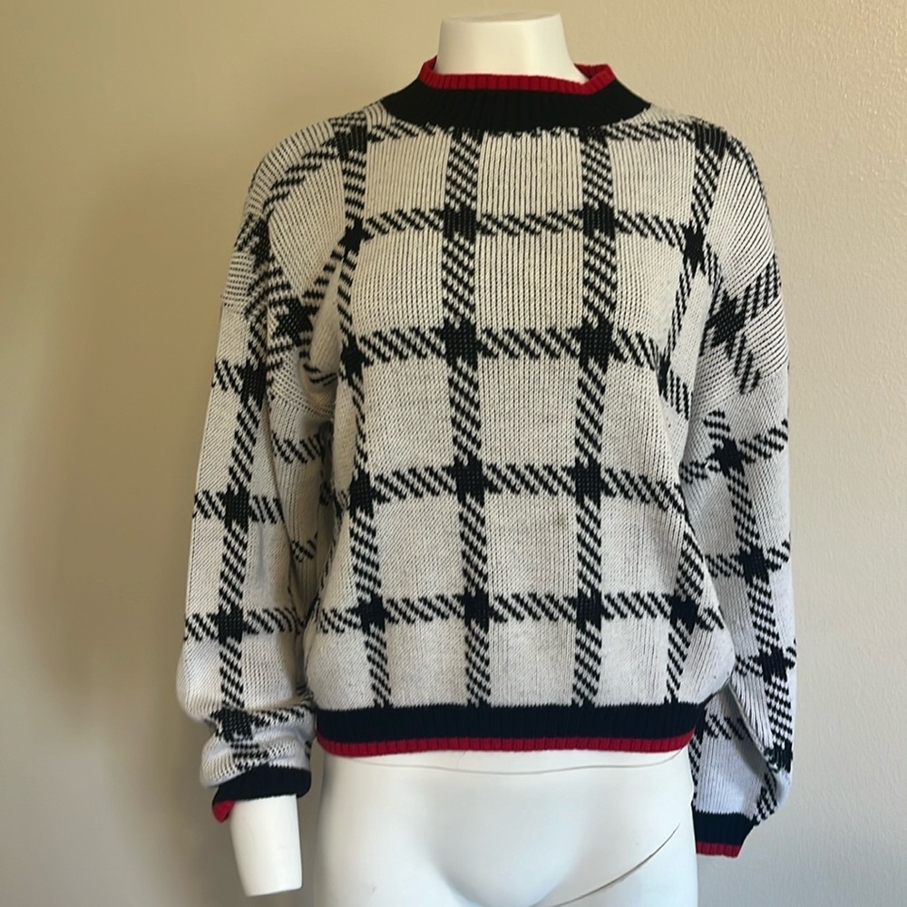 VTG sweater pullover plaid